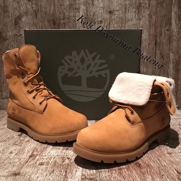 Timberland Linden Wood Fold-Down Teddy Fleec A1KGC - Picture 4 of 8